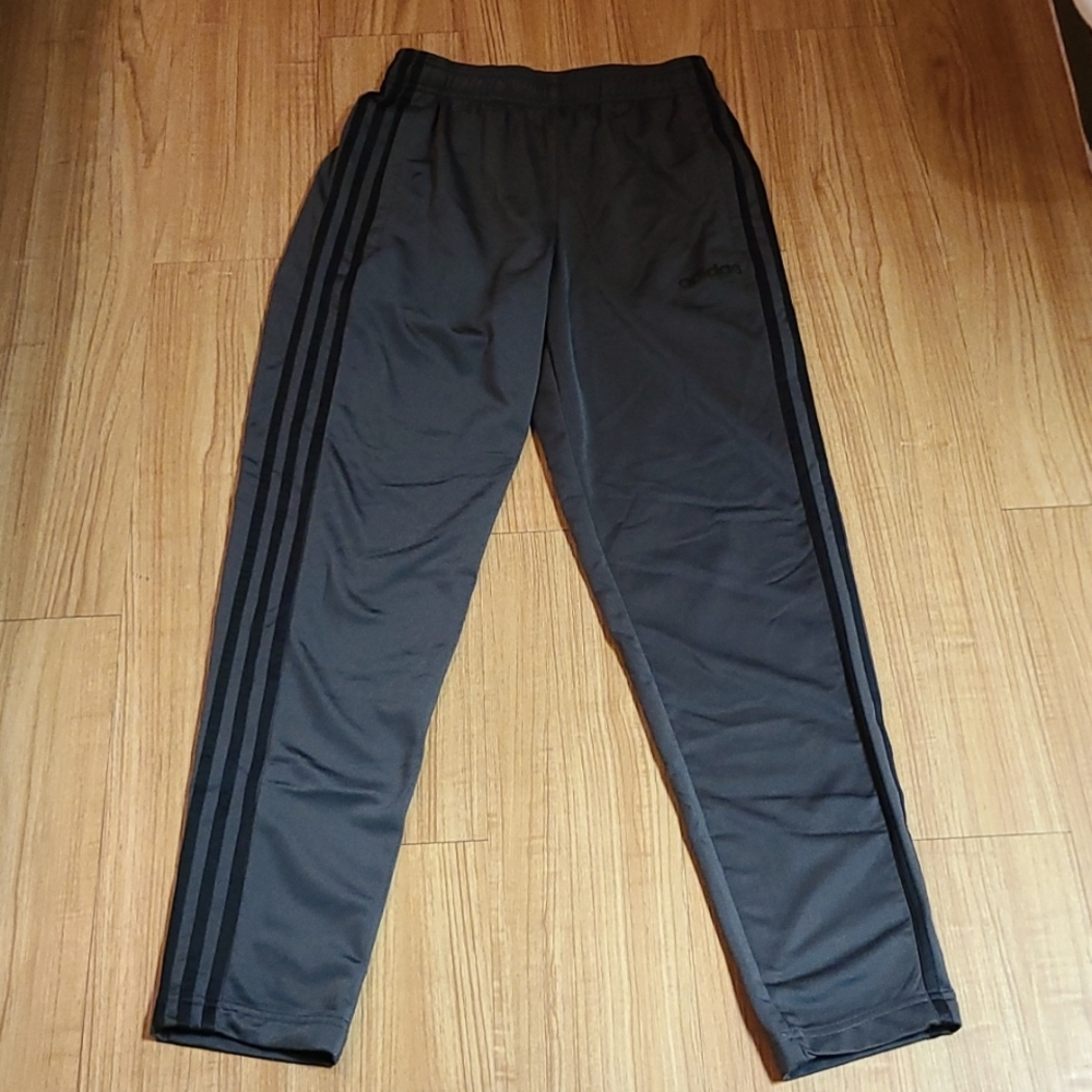 Men's Adidas Dark Gray Jogger Track Pants - Small